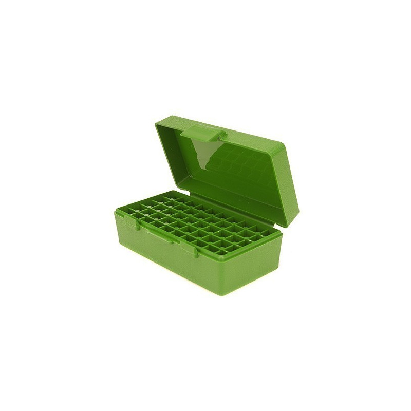 Boîte de rangement MTM pour 50 munitions 25 ACP / 32 S&W