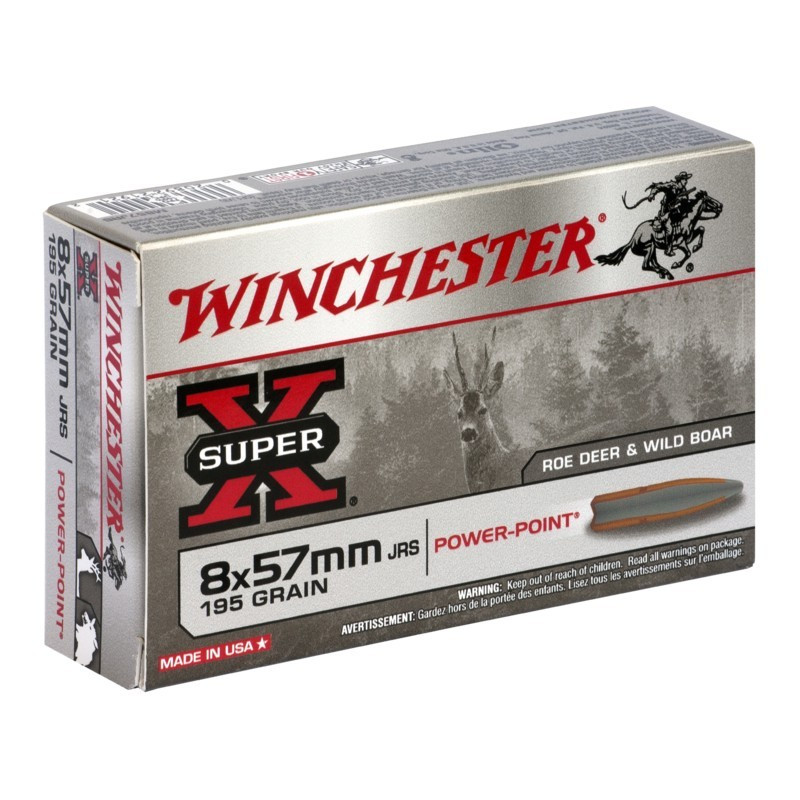 Munitions Winchester Calibre 8X57 JRS  195 grains