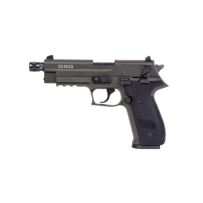 PISTOLET GSG FIREFLY STANDARD C/.22 LR - CANON FILETÉ - VERT OD