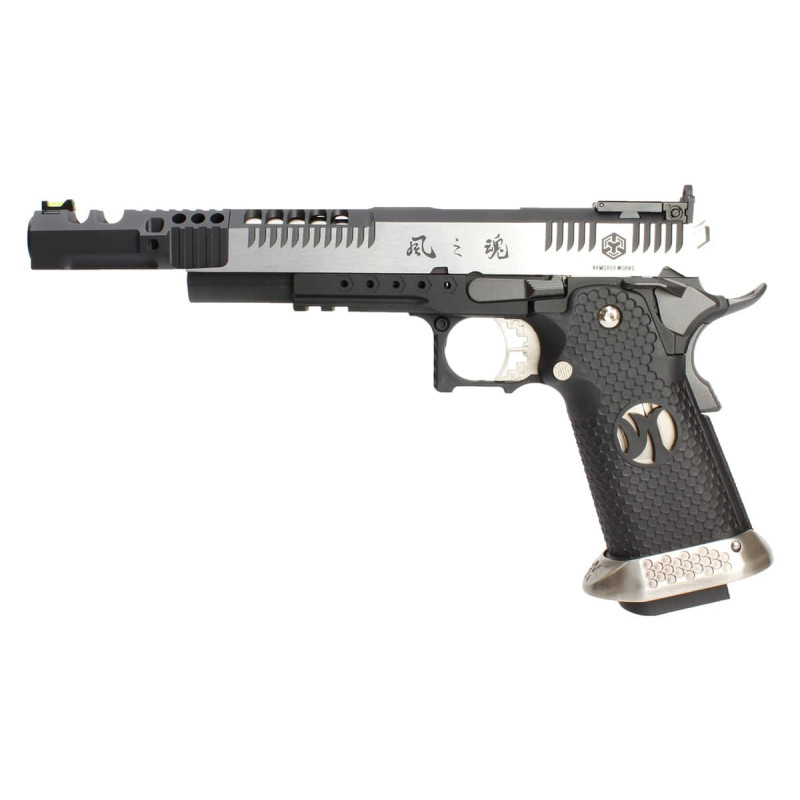 Réplique GBB HX2401 IPSC split silver . 38 supercomp - AW custom