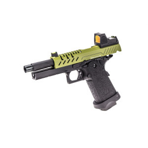 Réplique GBB gaz Hi-Capa 4.3 Noir / OD 0,9J + point rouge BDS