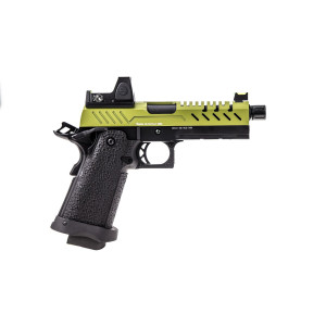 Réplique GBB gaz Hi-Capa 4.3 Noir / OD 0,9J + point rouge BDS