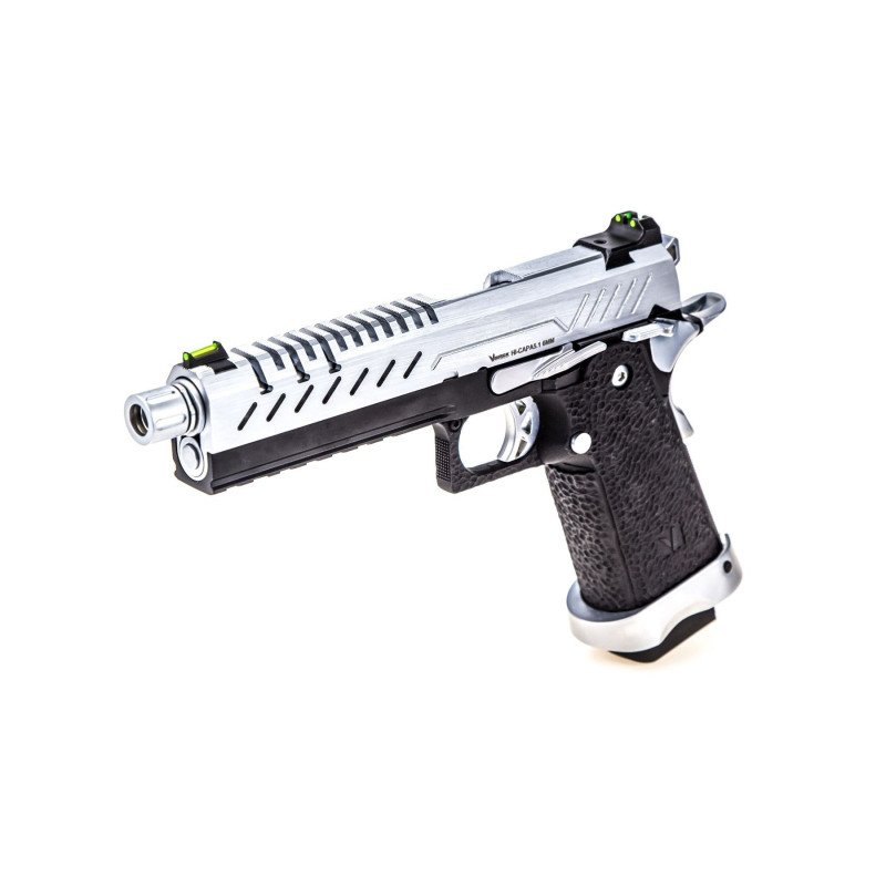 Réplique GBB gaz Hi-Capa 5.1 Noir / Chrome 1,0J