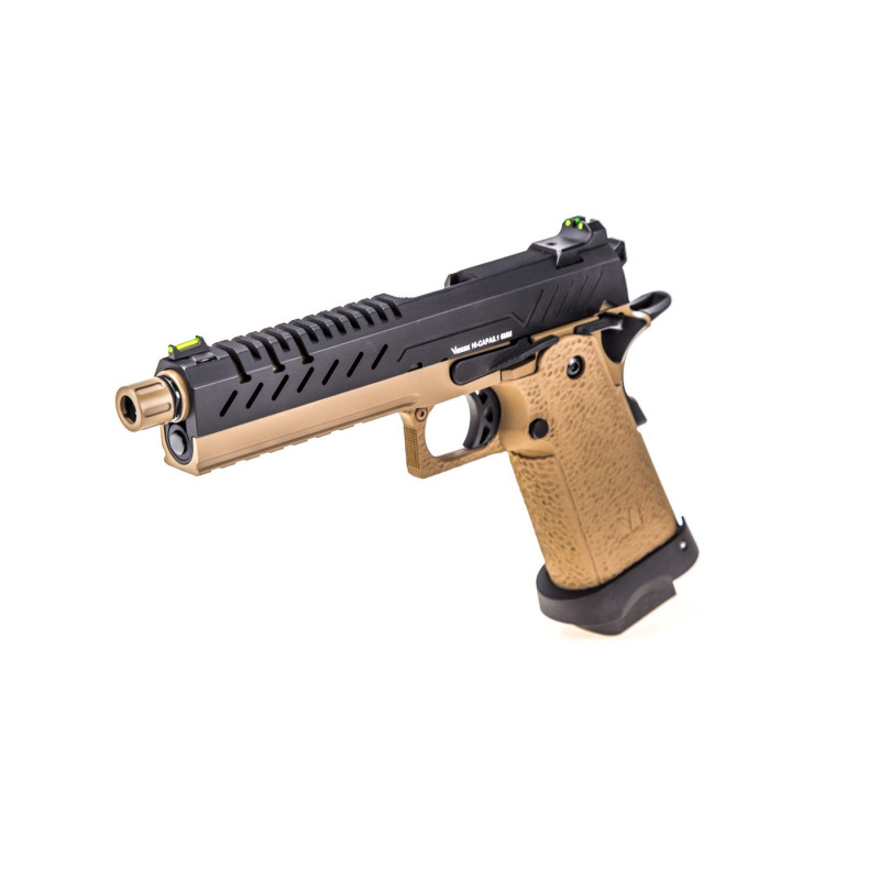 Réplique GBB gaz Hi-Capa 5.1 Tan / Noir 1,0J