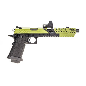Réplique GBB gaz Hi-Capa TITAN 7 Noir / OD 1,0J + point rouge BDS