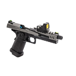 Réplique GBB gaz Hi-Capa 5.1 SPLIT Gris / Noir 1,0J + point rouge BDS