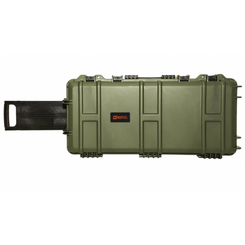 Mallette Waterproof 75x33x13cm mousse pré-découpée vert