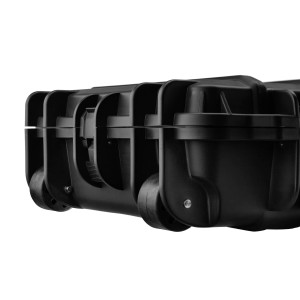 Mallette XL Waterproof noire 137 x 39 x 15 cm mousse vague 