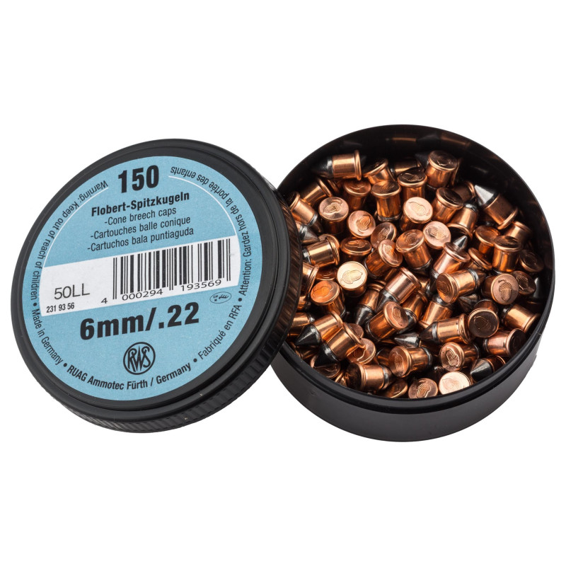 Boîte de 150 bosquettes cal. 6 mm / .22 defender