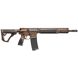 Fusil d'assaut Daniel Défense M4 Mil Spec Brown  Canon 14.5" Noir cal. 5.56