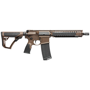 Fusil d'assaut Daniel Défense M4 Mil Spec Brown  Canon 10.3" Noir cal. 5.56