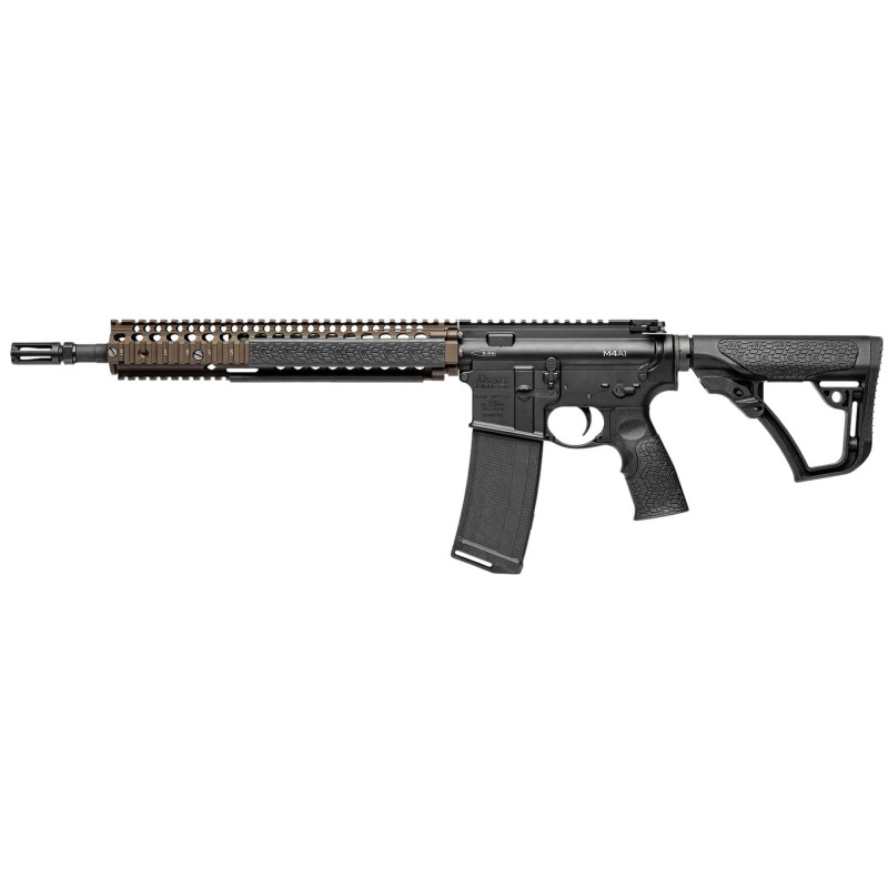 Fusil d'assaut Daniel Défense M4 A1 Black-FDE Canon 14.5" Noir cal. 5.56