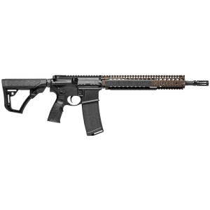 Fusil d'assaut Daniel Défense M4 A1 Black-FDE Canon 14.5" Noir cal. 5.56
