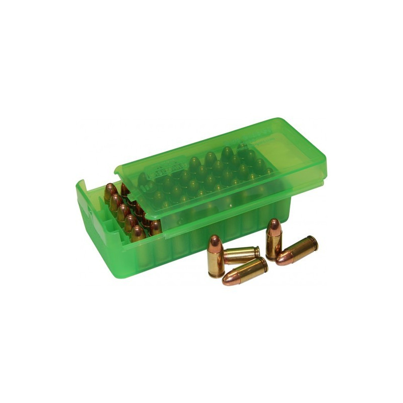 Boîte de rangement MTM pour 45 munitions 10mm/40S&W/45 ACP