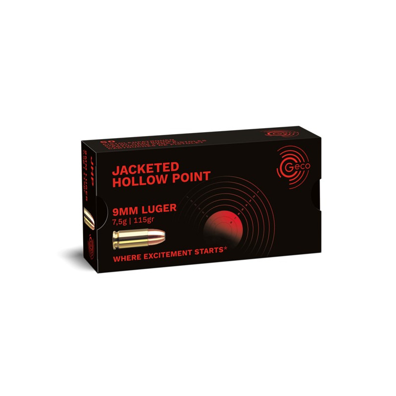 Munitions 9mm Luger GECO HP FMJ