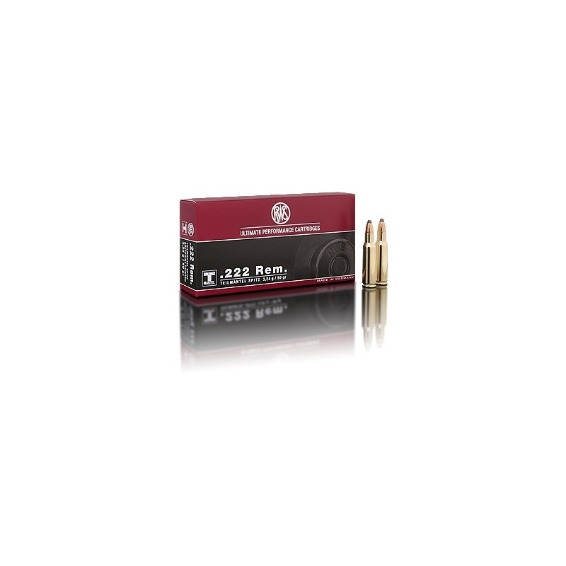 Munitions 222 Rem RWS TMS