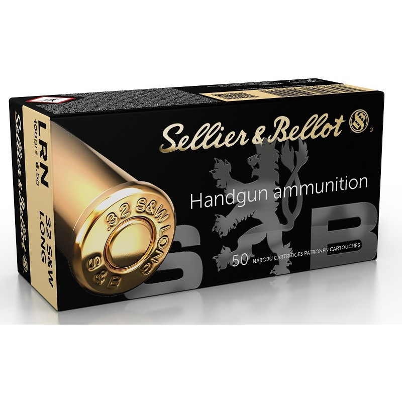Munitions Sellier & Bellot 32 S&W LONG LRN 100 grains par 50
