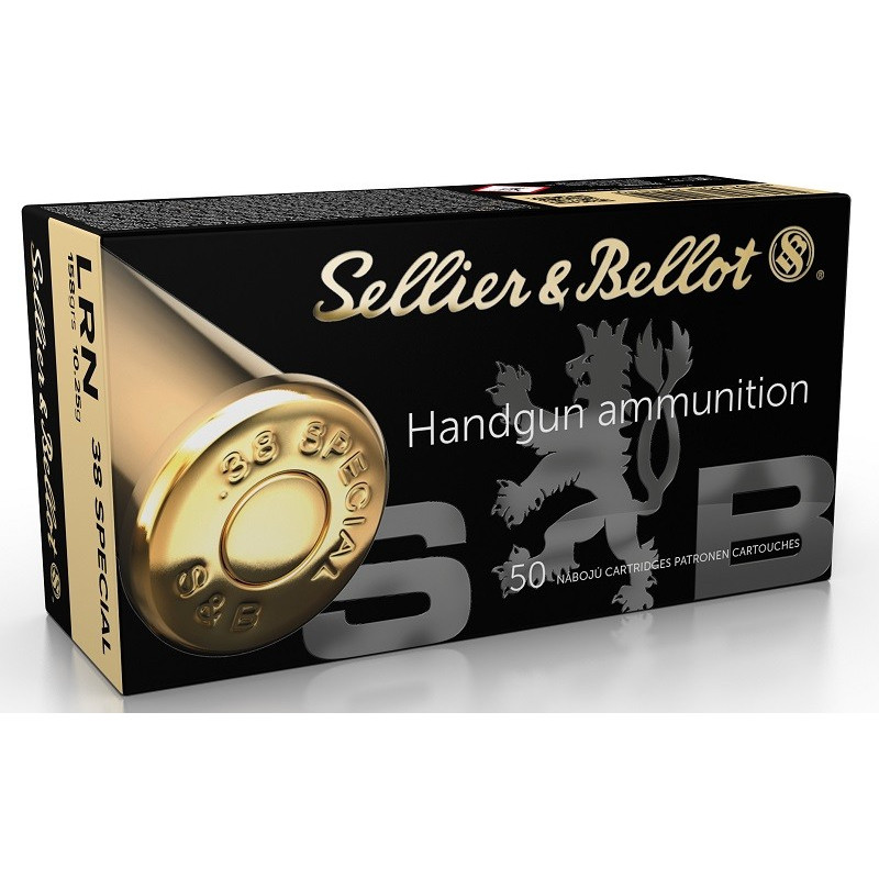 Munitions Sellier & Bellot 38SP LRN 158 grains par 50
