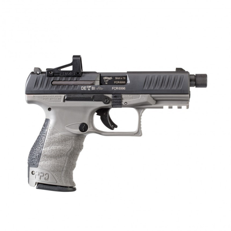 Pistolet PPQ M2 Q4 TAC COMBO WALTHER 4,6'' CAL 9X19, 15/17 COUPS