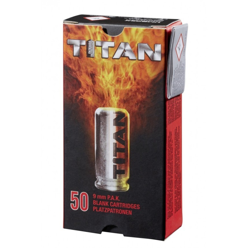 CART 9 MM PAK A BLANC TITAN PERFECTA X50