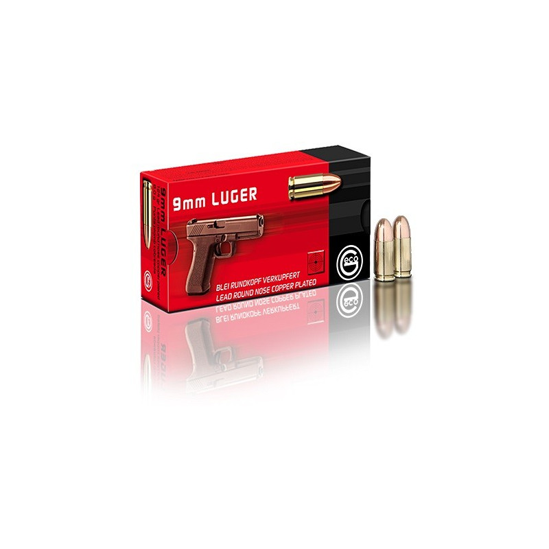 Munitions 9mm Luger GECO RN cuivrées