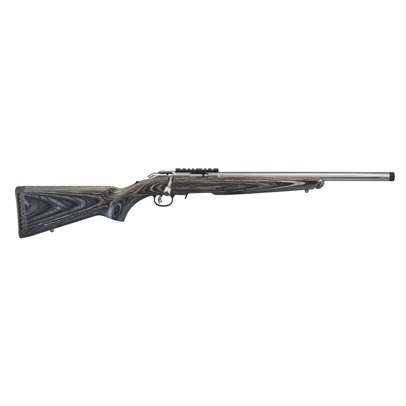 CARABINE RUGER AMERICAN RIMFIRE TARGET .22MAG INOX LAMELLE NOIRE