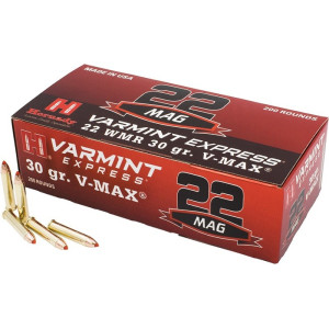 Munitions .22WMR V-MAX .30gr Hornady