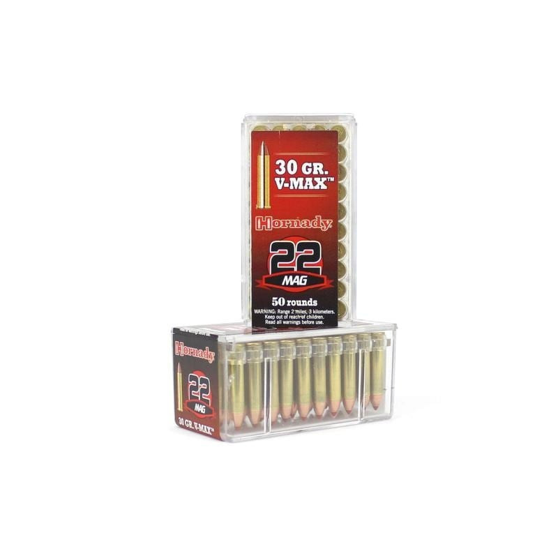 Munitions .22WMR V-MAX .30gr Hornady