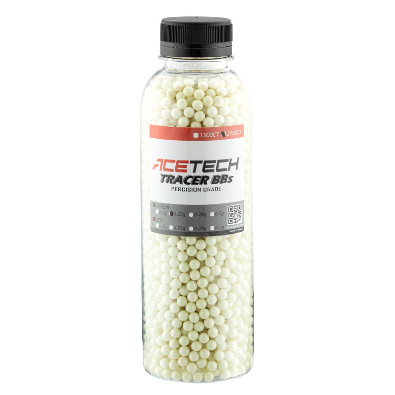BILLES ACETECH TRACER 0.20G X 2700 VERTES BOUTEILLE