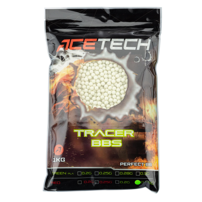 BILLES BIO 0.20G X 5000 SACHET TRACER PLA ACETECH VERTE
