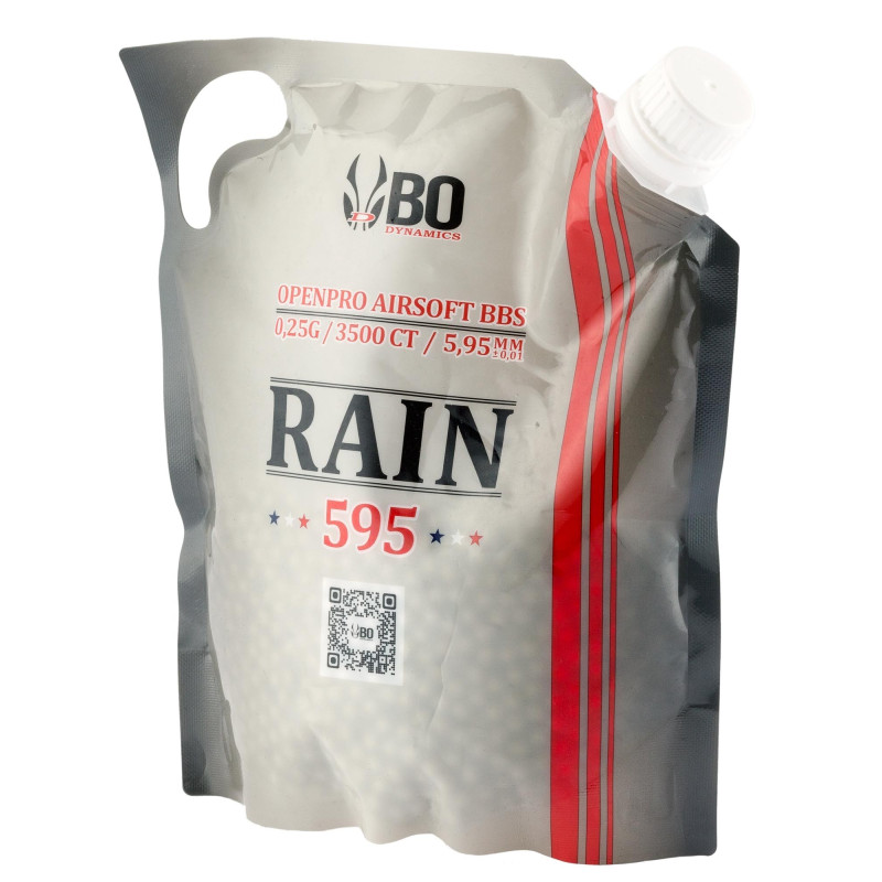 BILLES AIRSOFT 6MM RAIN EN SACHET DE 3500BBS 0,25G