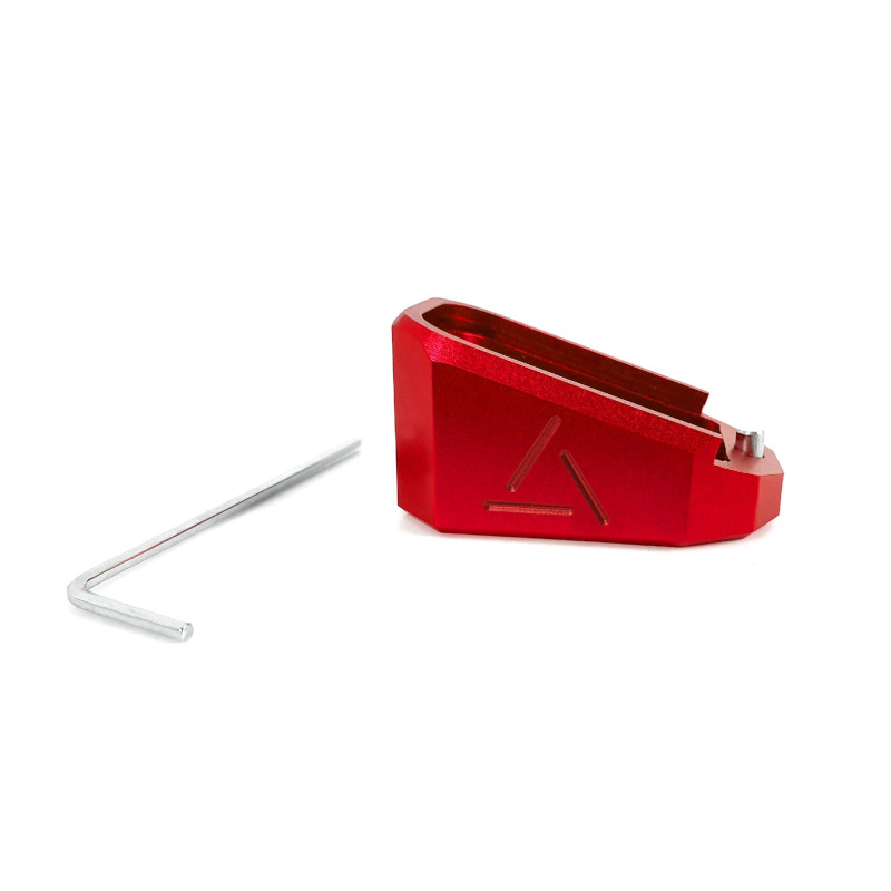 EXTENSION DE CHARGEUR ALU +3 ROUGE POUR TP-9