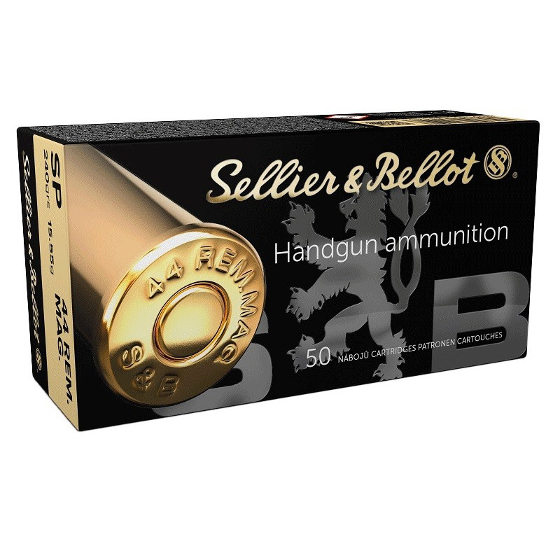 Munitions 44 Rem Mag Sellier&Bellot 240gr SP