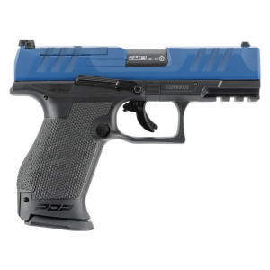 Pistolet PDP WALTHER compact 4" T4E cal.43 bleu