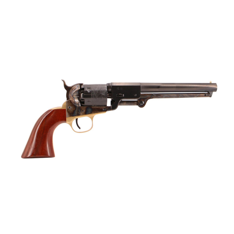 REVOLVER UBERTI 1851 NAVY LEECH RIGDON .36 7.1/2" ROND POUDRE NOIRE