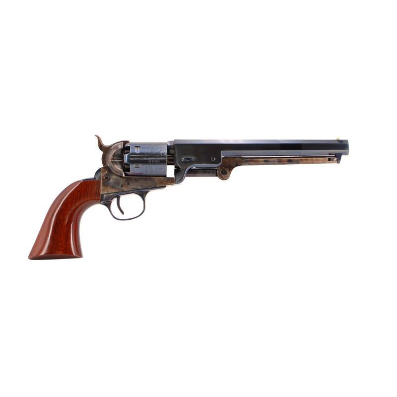 REVOLVER UBERTI 1851 NAVY LONDON .36 7.1/2" BLEU POUDRE NOIRE
