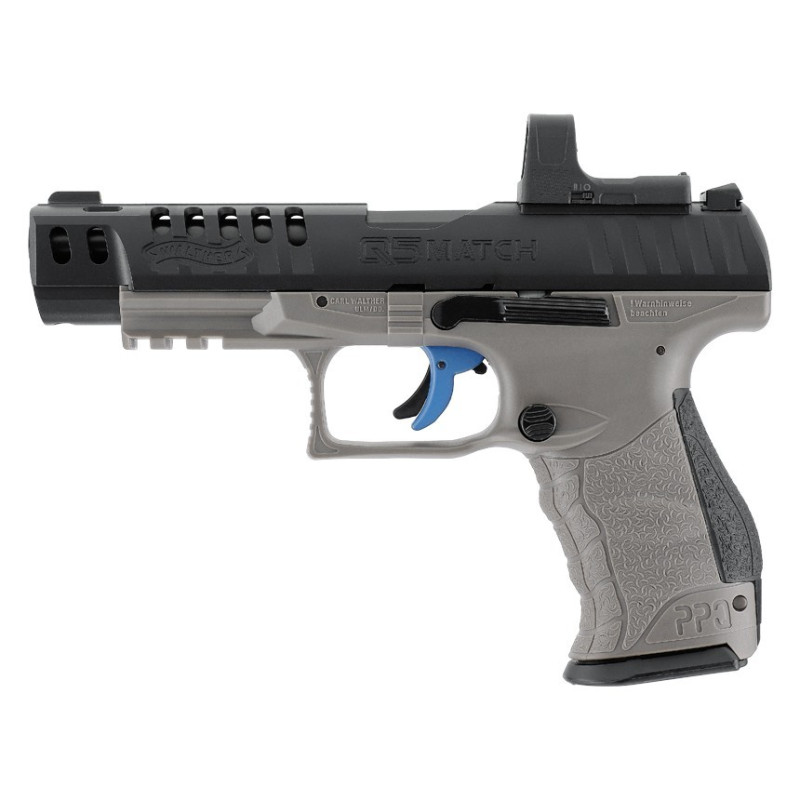 Pistolet à plombs CO2 Q5 MATCH COMBO 5''  WALTHER CAL 4.5MM
