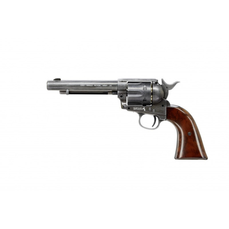 REVOLVER COLT SA ARMY 45 5.5'' CO2 CALIBRE 4.5 MM ANTIQUE FINISH