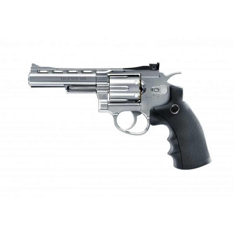 REVOLVER LEGENDS S40 SILVER CO2 CALIBRE 4.5 MM