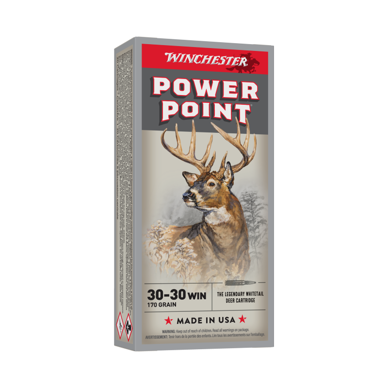 Munitions Winchester Calibre 30-30 170 grains Power Point