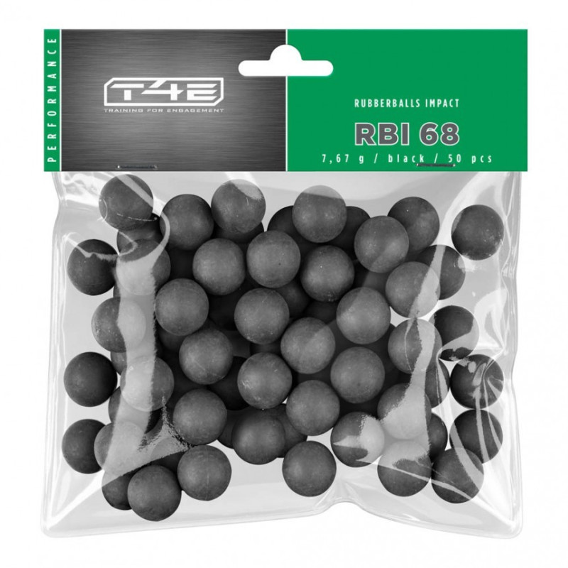 BILLES CAOUTCHOUC NOYAU ACIER CAL 68 X50 - RBI