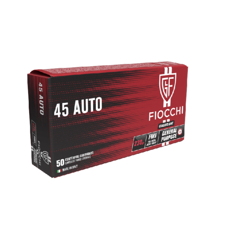 Munitions 45 ACP  Fiocchi FMJ 230 grains