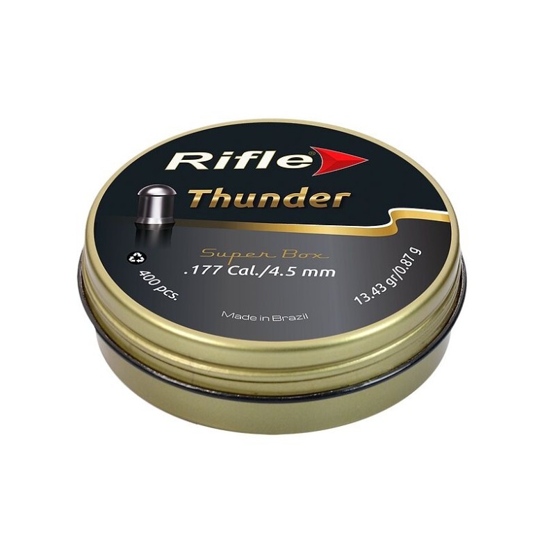 Plombs Rifle Ammunition Thunder 4.5 mm / Cal .177