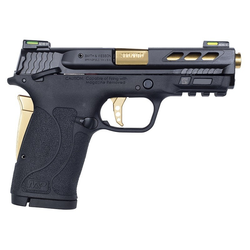 PISTOLET S&W GOLD PORTED BARREL M&P380 CALIBRE 380 AUTO