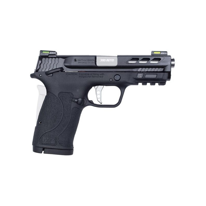 PISTOLET S&W BLACK PORTED BARREL M&P 380 SHIELD CALIBRE 380 AUTO