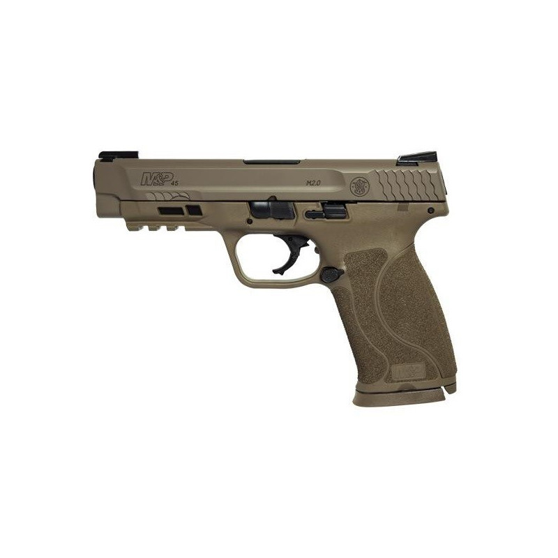 PISTOLET S&W M&P 45 M2.0 TRUGLO TFX SIGHT FDE CALIBRE .45 ACP