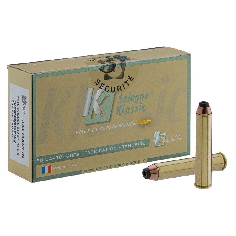 Sologne .444 Marlin Nosler HP 240 gr / 15,6 g