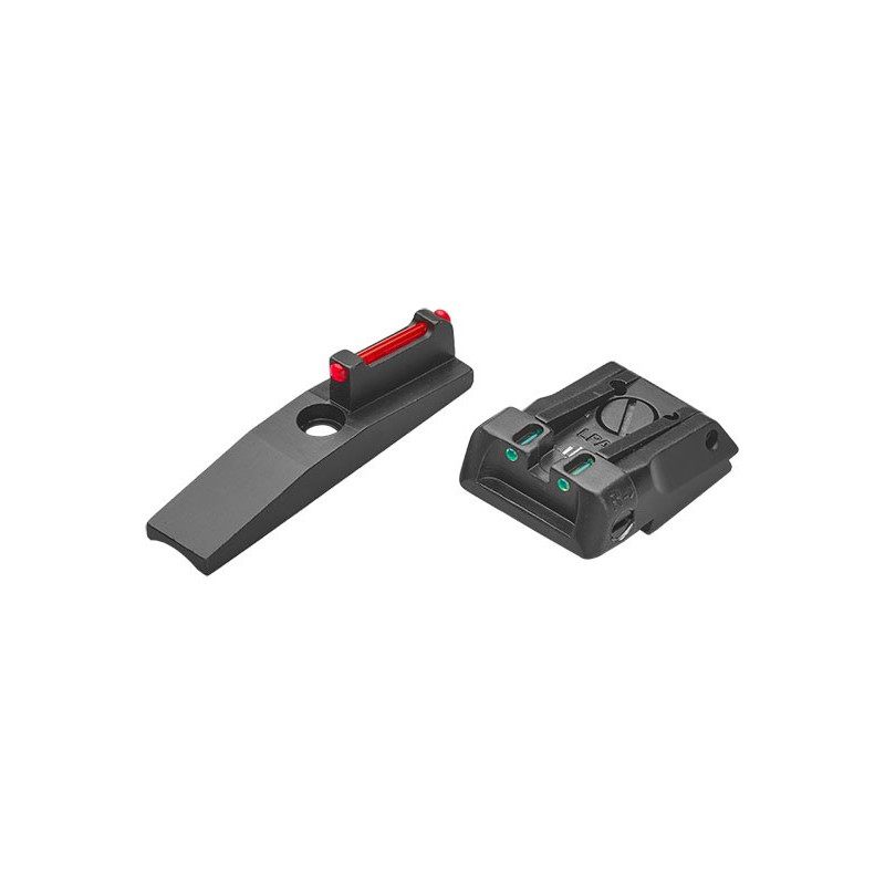 Hausse LPA pour Ruger Mark IV avec insert fibre optique