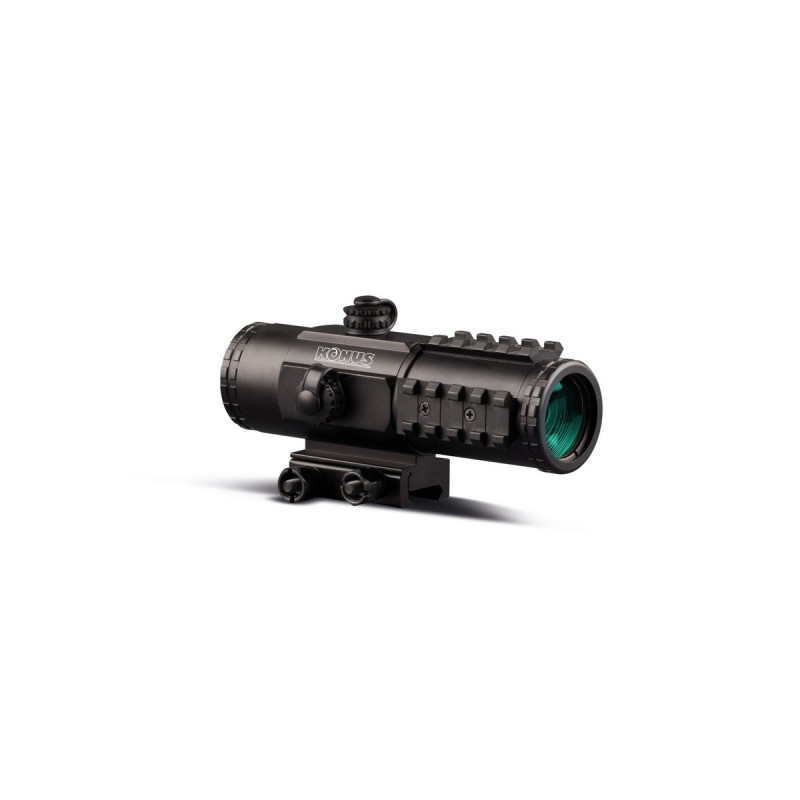 VISEUR KONUS SIGHT PRO PTS2 3X30 2.8 MOA AVEC MONTAGE POUR RAIL WEAVER/PICATINNY