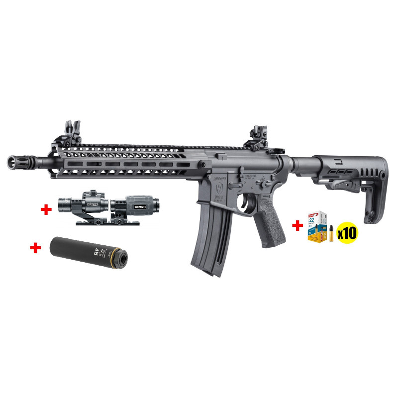 Pack HÄmmerli TAC R1 calibre 22Lr avec Optique, MDS et Munitions